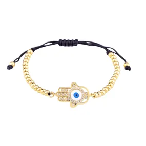 Hamsa Hand Rope Bracelet