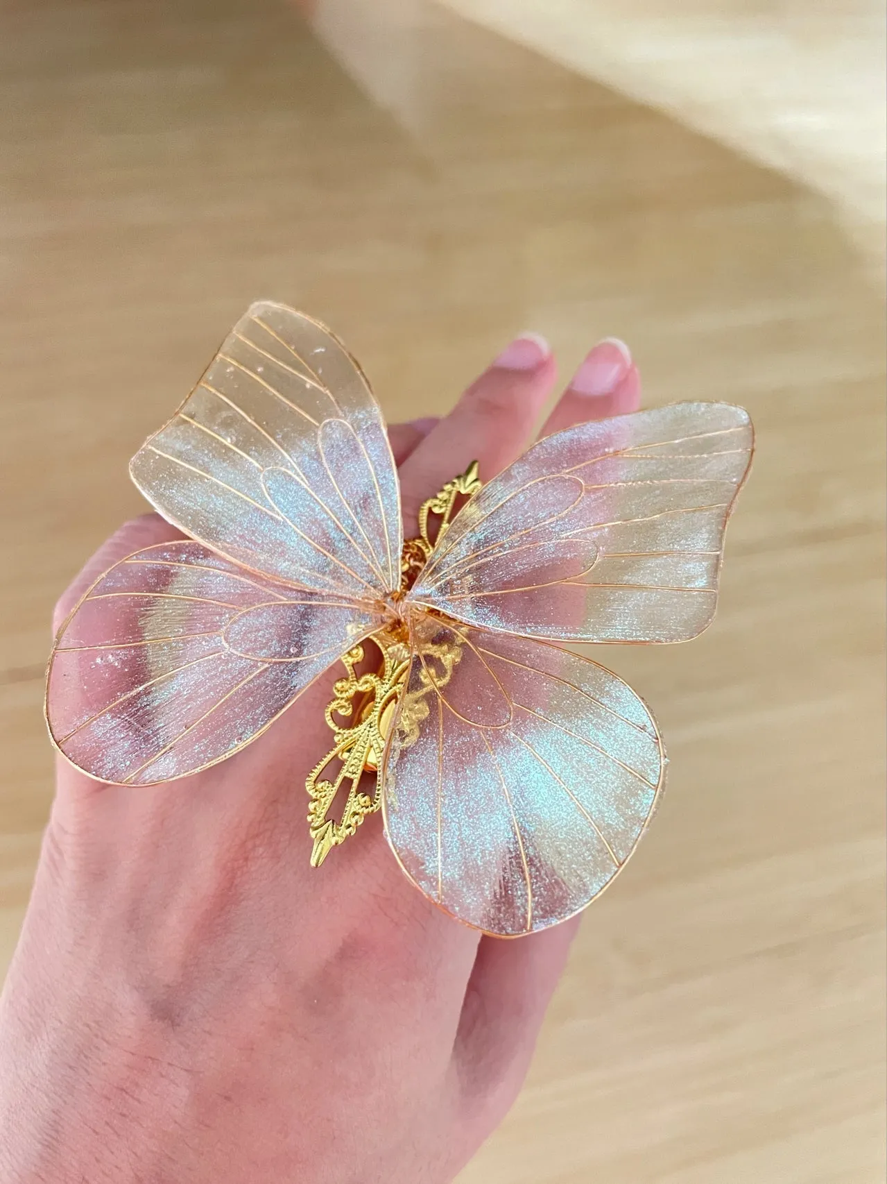 [Handmade] The Golden Butterfly Hairpin