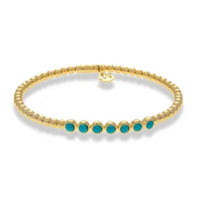 Hulchi Belluni Blue Bar Stretch Bracelet (22317)