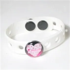 I Love You White Rubber Bracelet Affordable