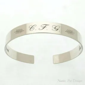 ID initials hidden message bracelet