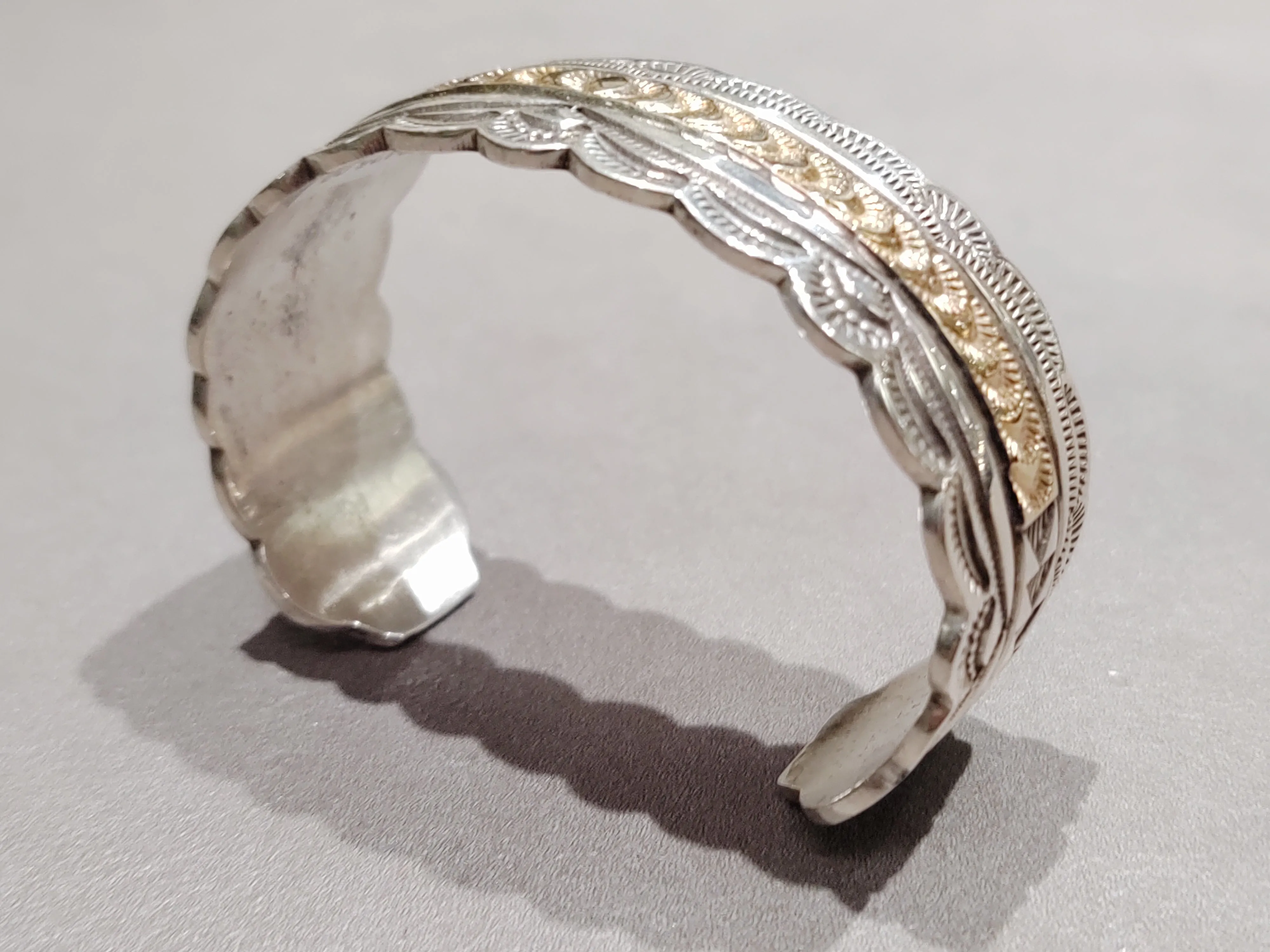 Ivan Howard Navajo 14k Sterling Bracelet - Handmade Native American