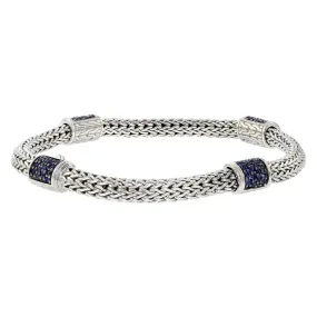 John Hardy Classic Chain Bracelet with Sapphires