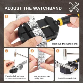 JOREST Watch Link Removal Kit, Watch Band Repair Tool for Strap Adjustment, Bracelet Chain Pin Remover, Watch Adjuster, Watch Hammer, Punch Pins