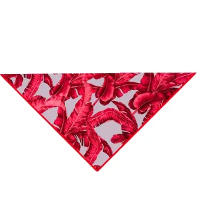 Jungle – Red / Grey Palm Scarf (Red)