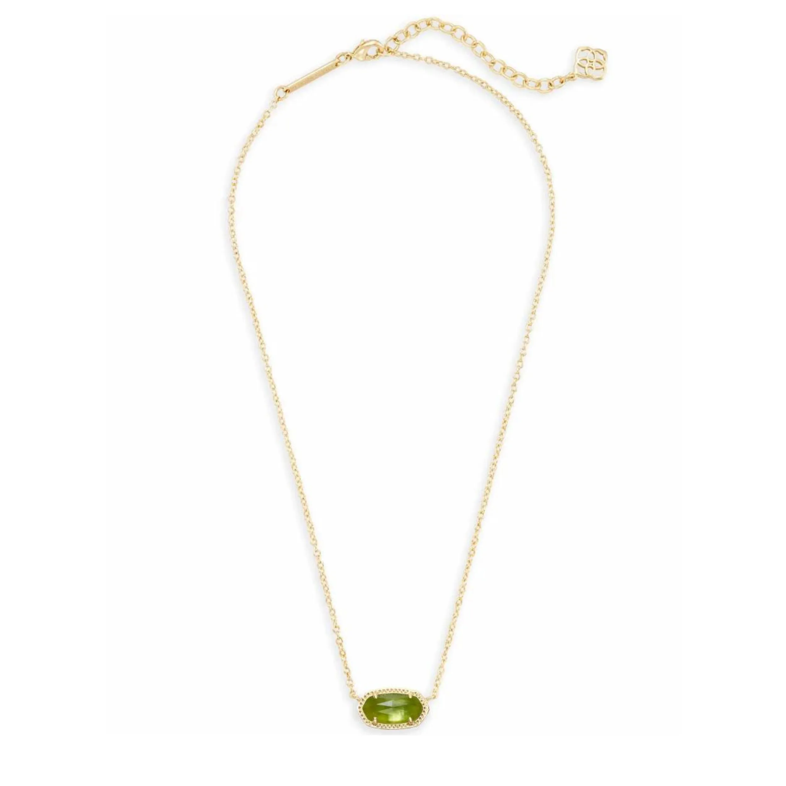 Kendra Scott |  Elisa Pendant Necklace in Peridot Illusion