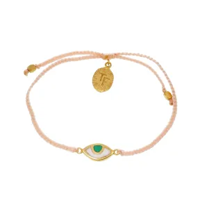 KIDS EYE PROTECTION BRACELET - PALE PINK - GOLD