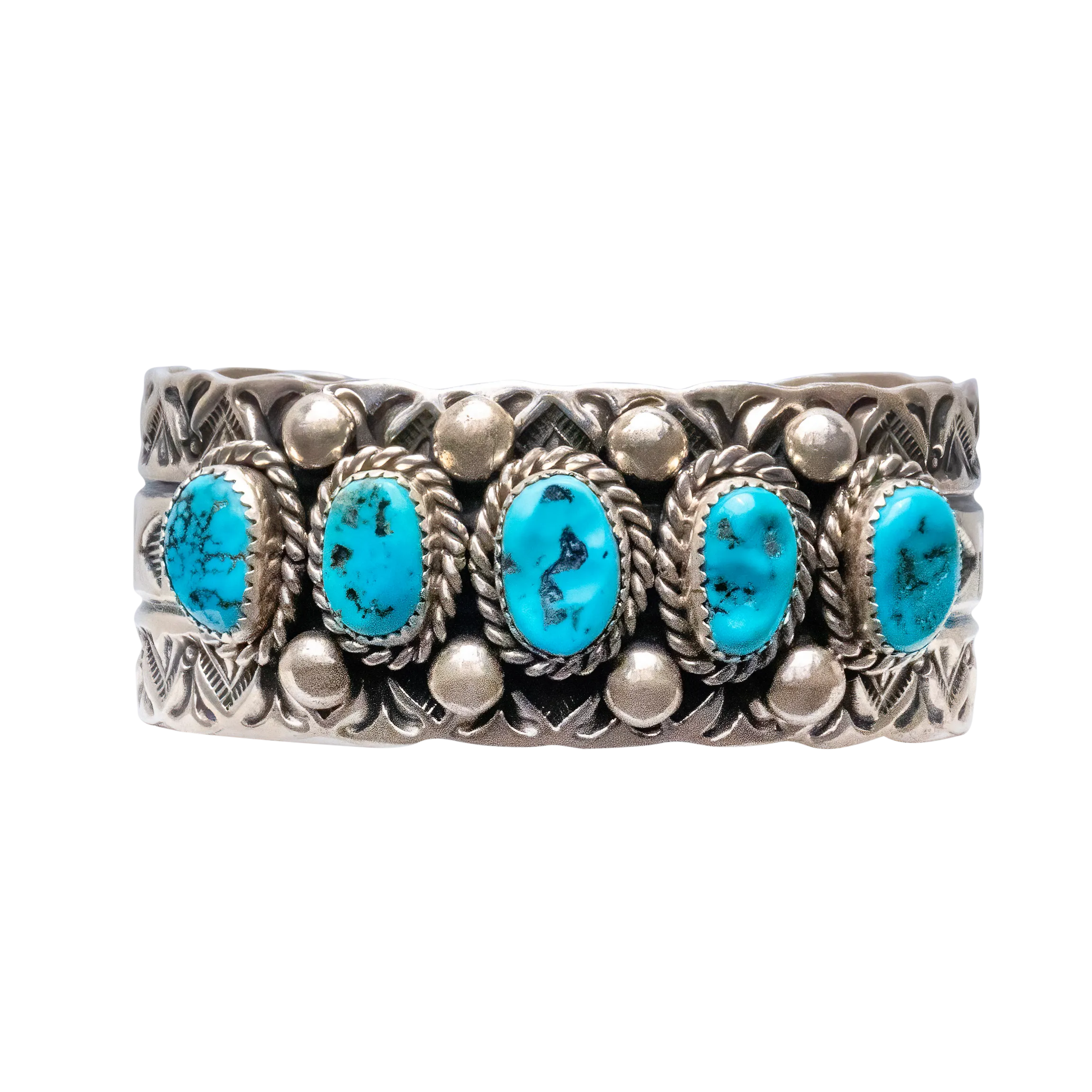 Kingman Turquoise Cuff | Bernadine & Elroy Chavez