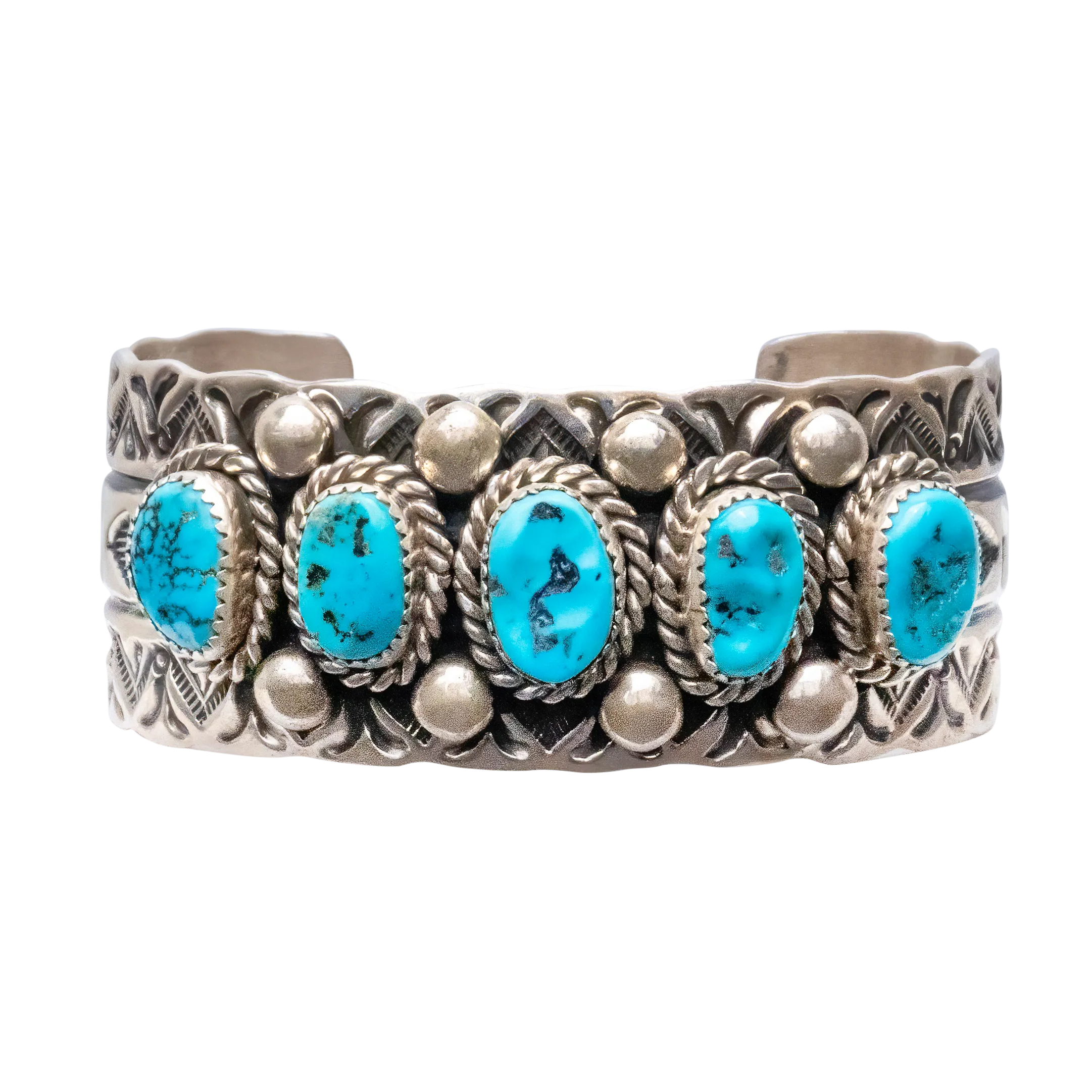 Kingman Turquoise Cuff | Bernadine & Elroy Chavez