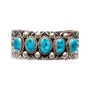 Kingman Turquoise Cuff | Bernadine & Elroy Chavez