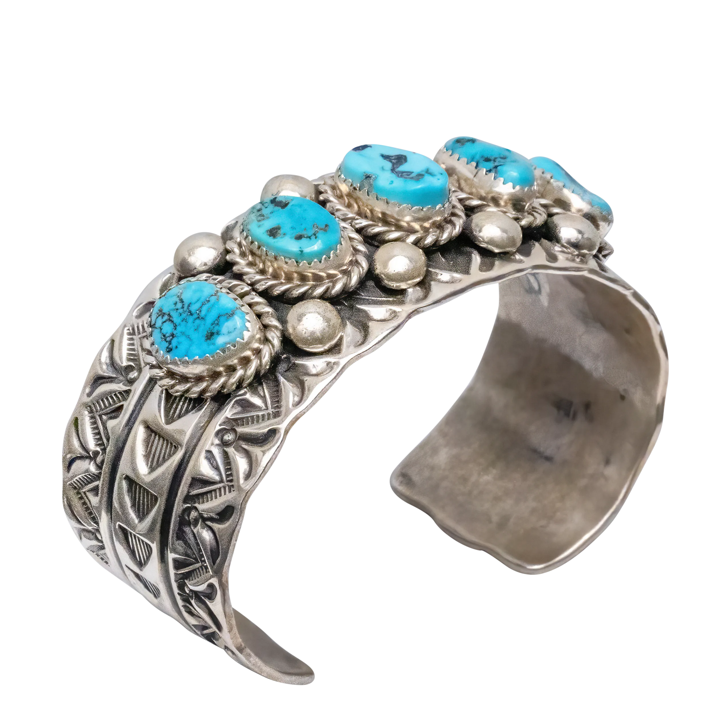 Kingman Turquoise Cuff | Bernadine & Elroy Chavez