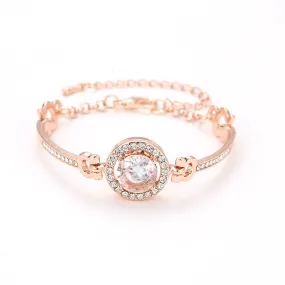 Ladies all-match simple temperament zircon bracelet