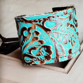 Leather Cuff in Cowboy Turquoise