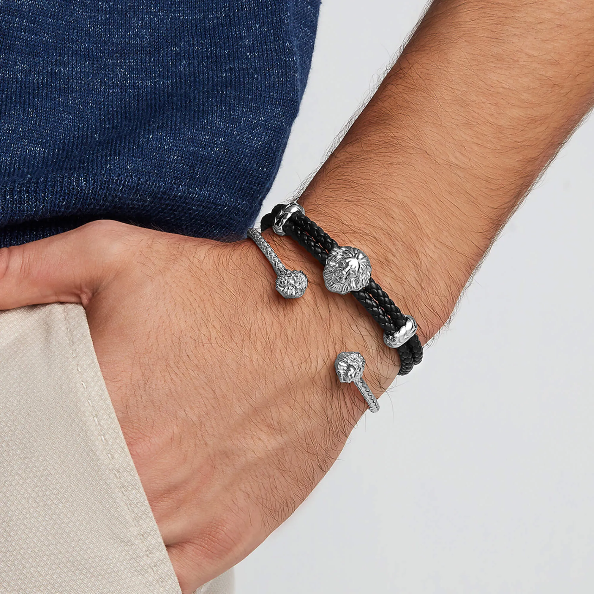 Leo Leather Bracelet & Leo Cuff Bundle