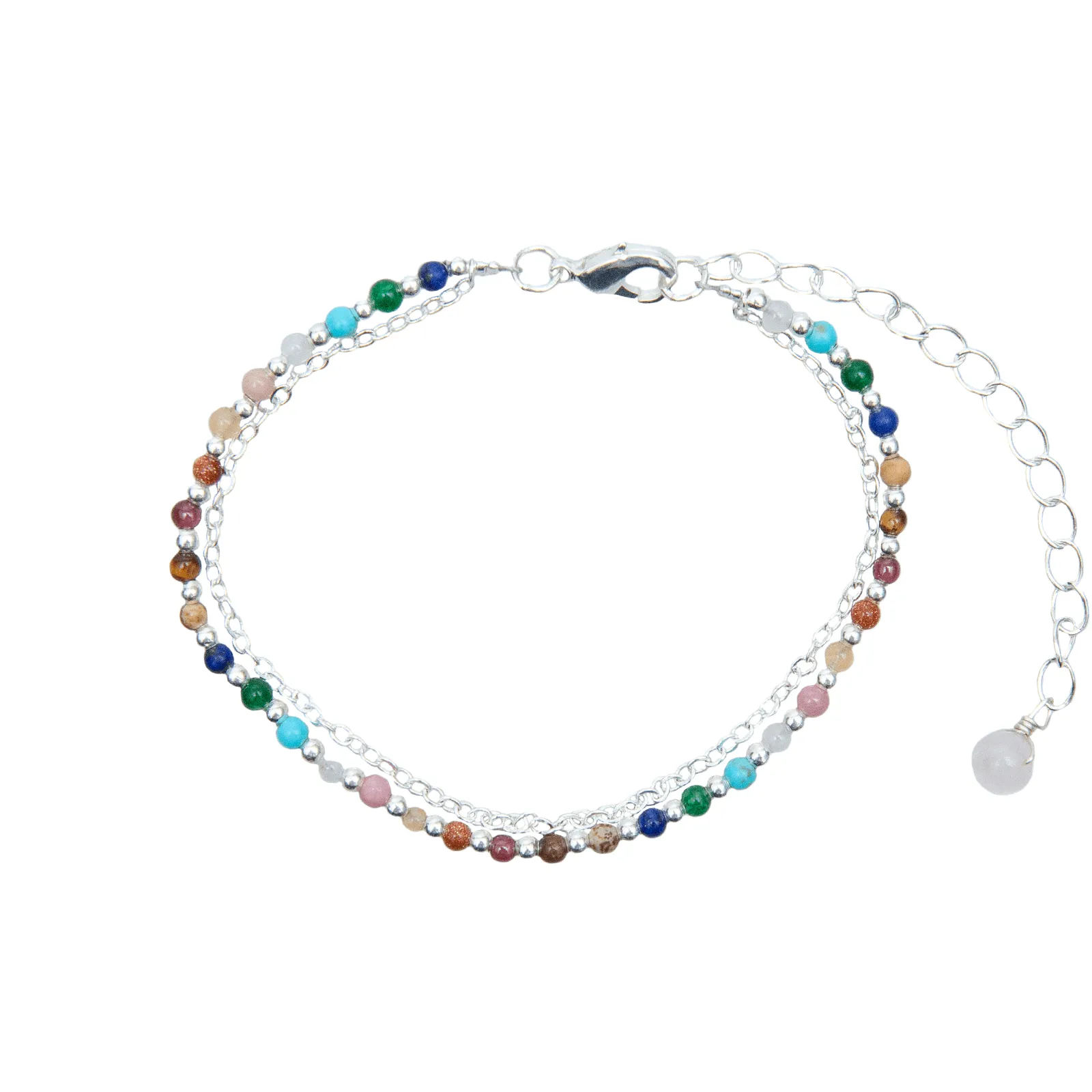 Lotus & Luna 2mm Healing Bracelet MASTER HEALER (SILVER)