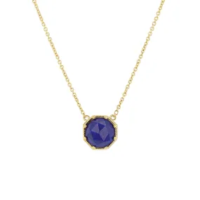 Maman Crown Bezel Lapis Necklace