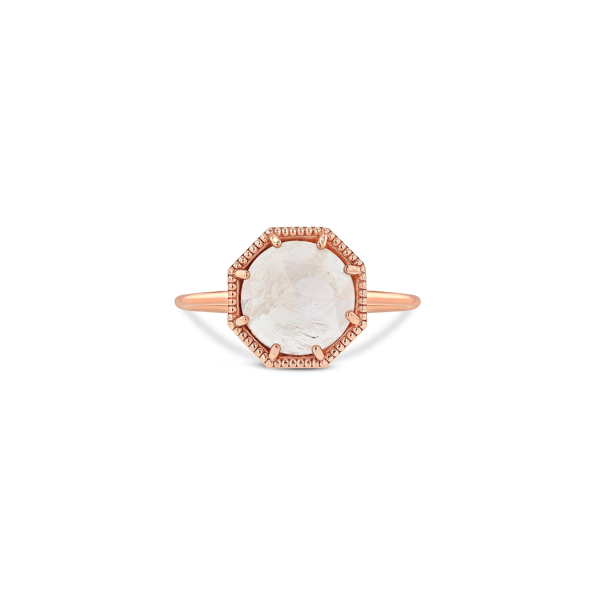 Maman Crown Bezel Moonstone Ring