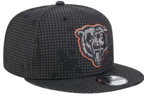 Men's New Era Black Chicago Bears Midnight Ink Pop Outline 9FIFTY Snapback Hat