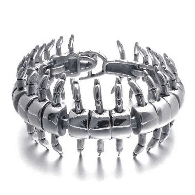 Men's Titanium Steel Zoo Centipede Bracelet - Unique Foreign Trade Design