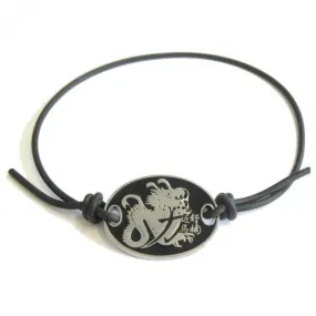 Michael Schumacher Bracelet, Logo Mens, Black, 2015