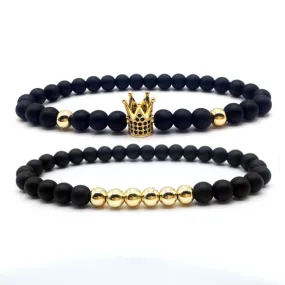 Micro Zircon Crown Bracelet Couple Bracelet