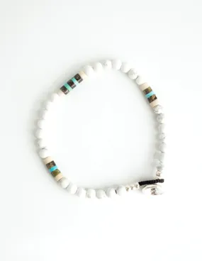 Mikia 4mm Stone Bracelet in Howlite