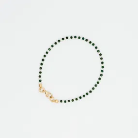 Mini Pearl and Green Onyx Bracelet