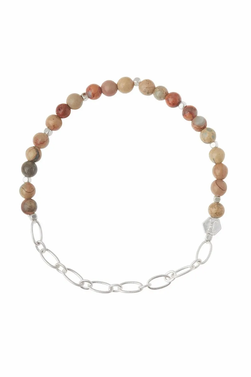 Mini Silver Stone Stacking Bracelet