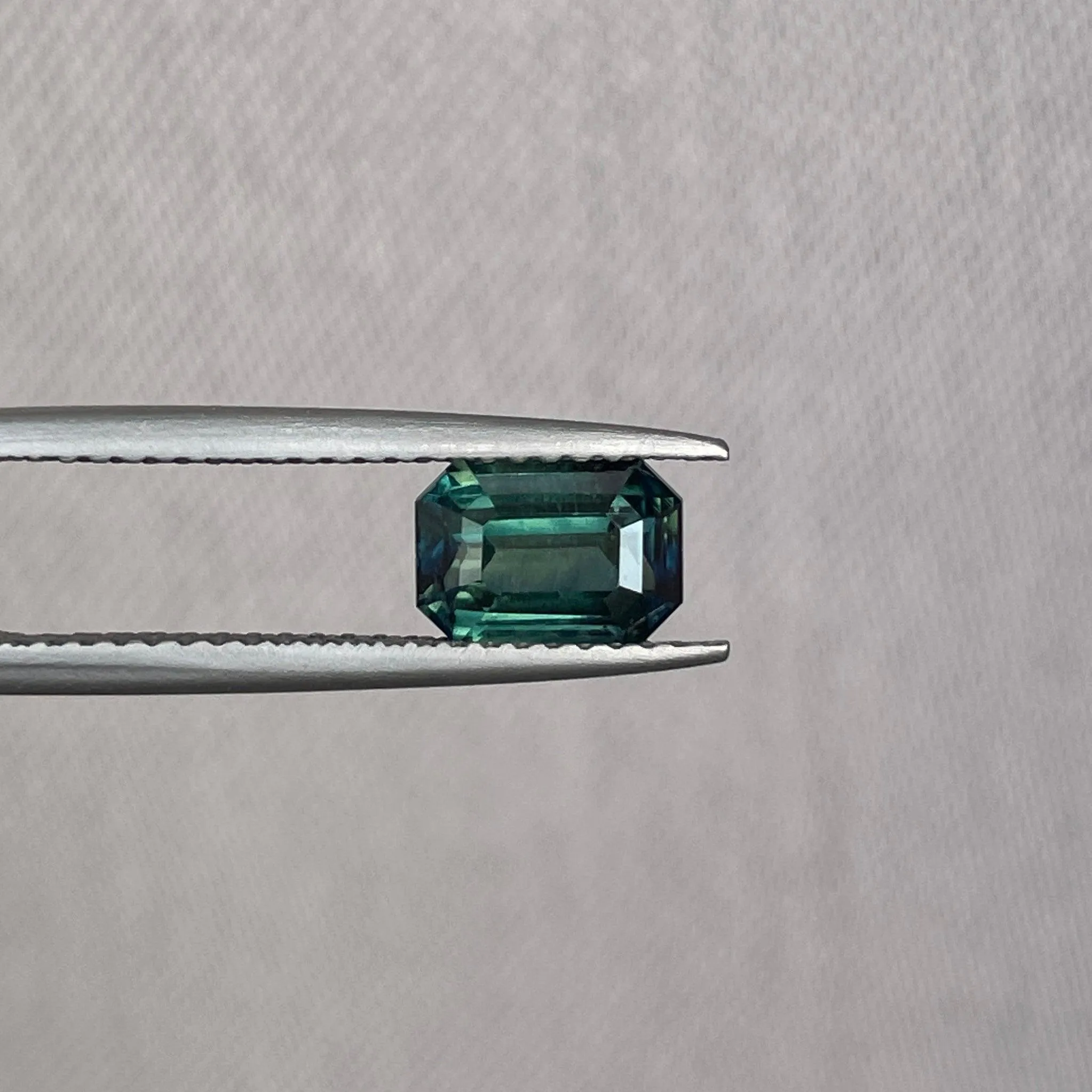 Minimalist 1.55 crt Emerald Shaped Green Sapphire for Pendant Necklace, Dainty Wedding Necklace Valentine's Gift for Her