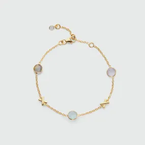 Miramar Power Up Gemstone & Gold Vermeil Bracelet