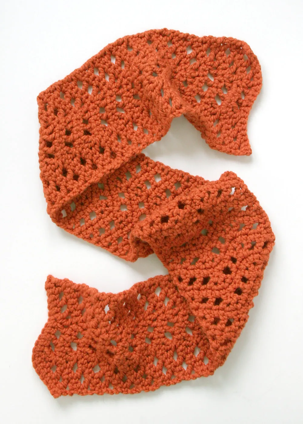 Modern Lace Scarf (Crochet) - Version 2