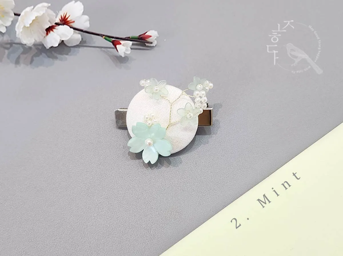 Mother of Pearl Flower Hair Pin (3 Colors)