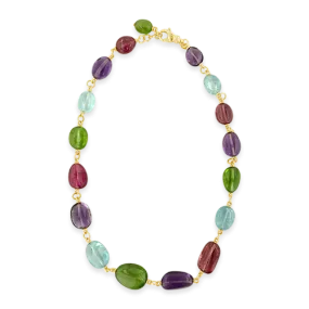 Multi-gemstone Bead Necklace