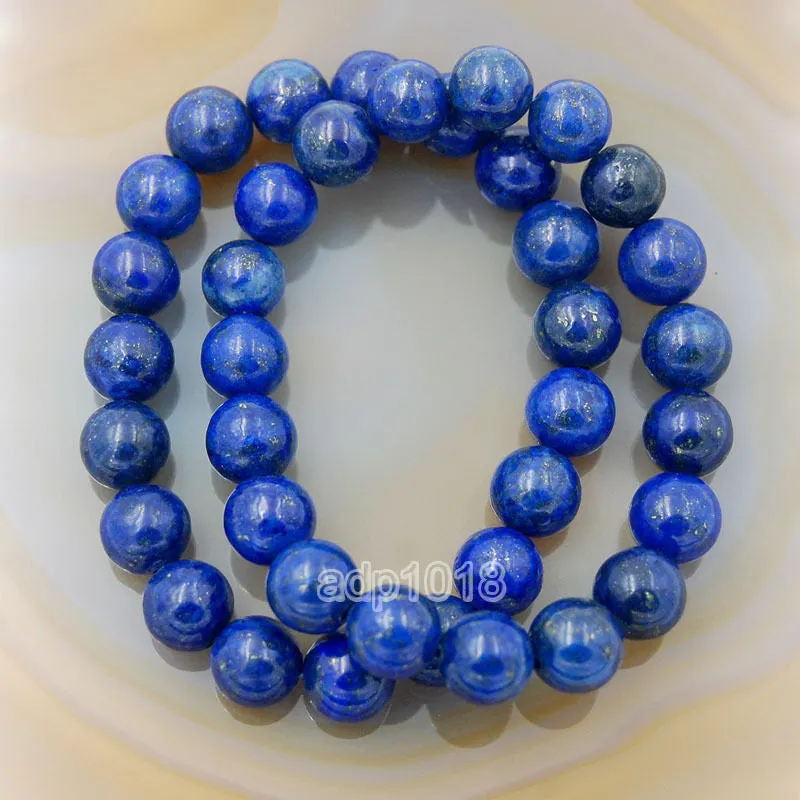 Natural Lapis Gemstone Beads Stretch Bracelet Healing Reiki