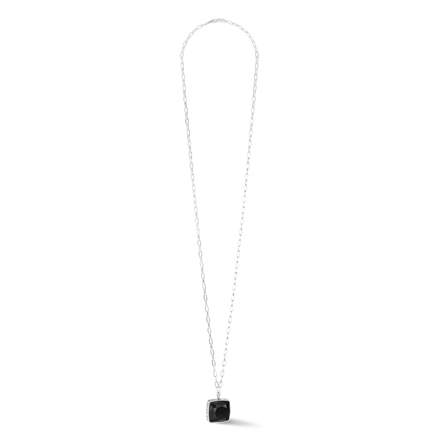 Necklace OE Amulet Square Onyx silver-black