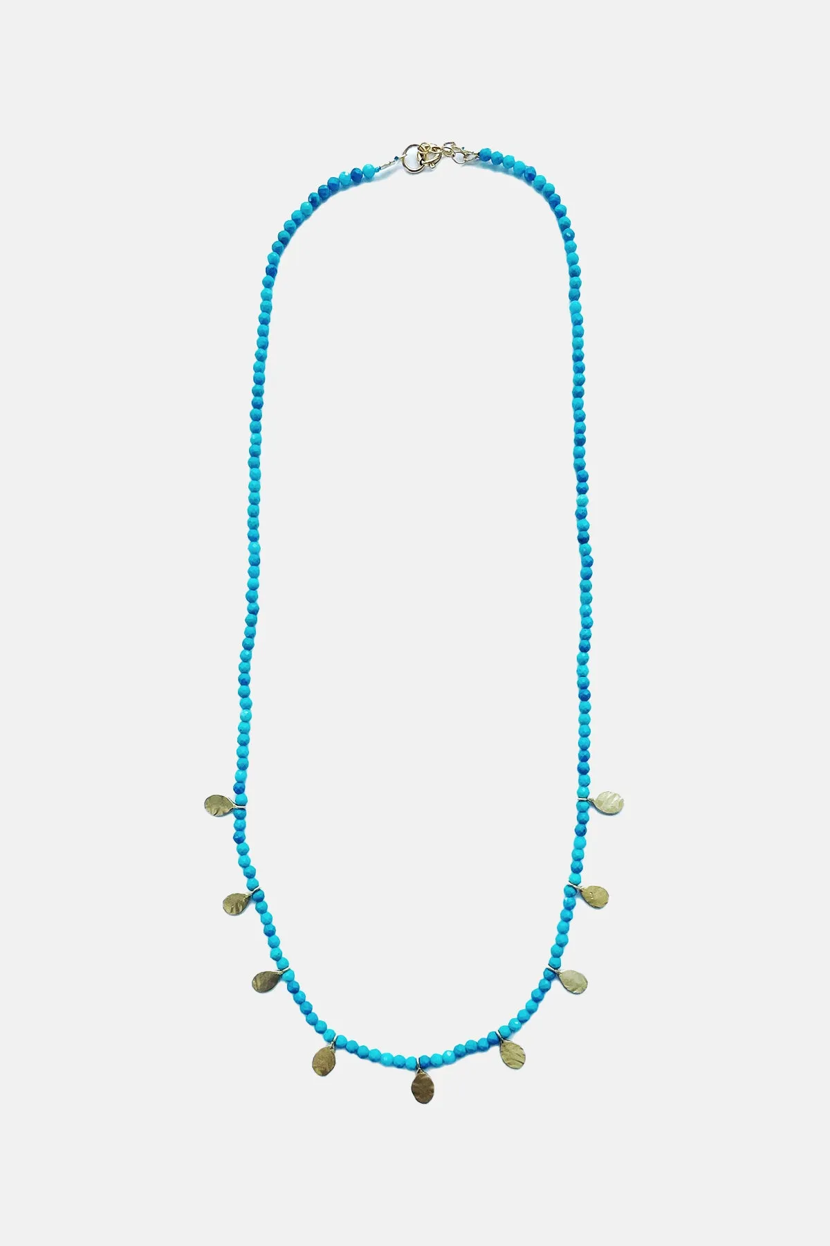 NECKLACE "THALASSA" TURQUOISE/GOLD