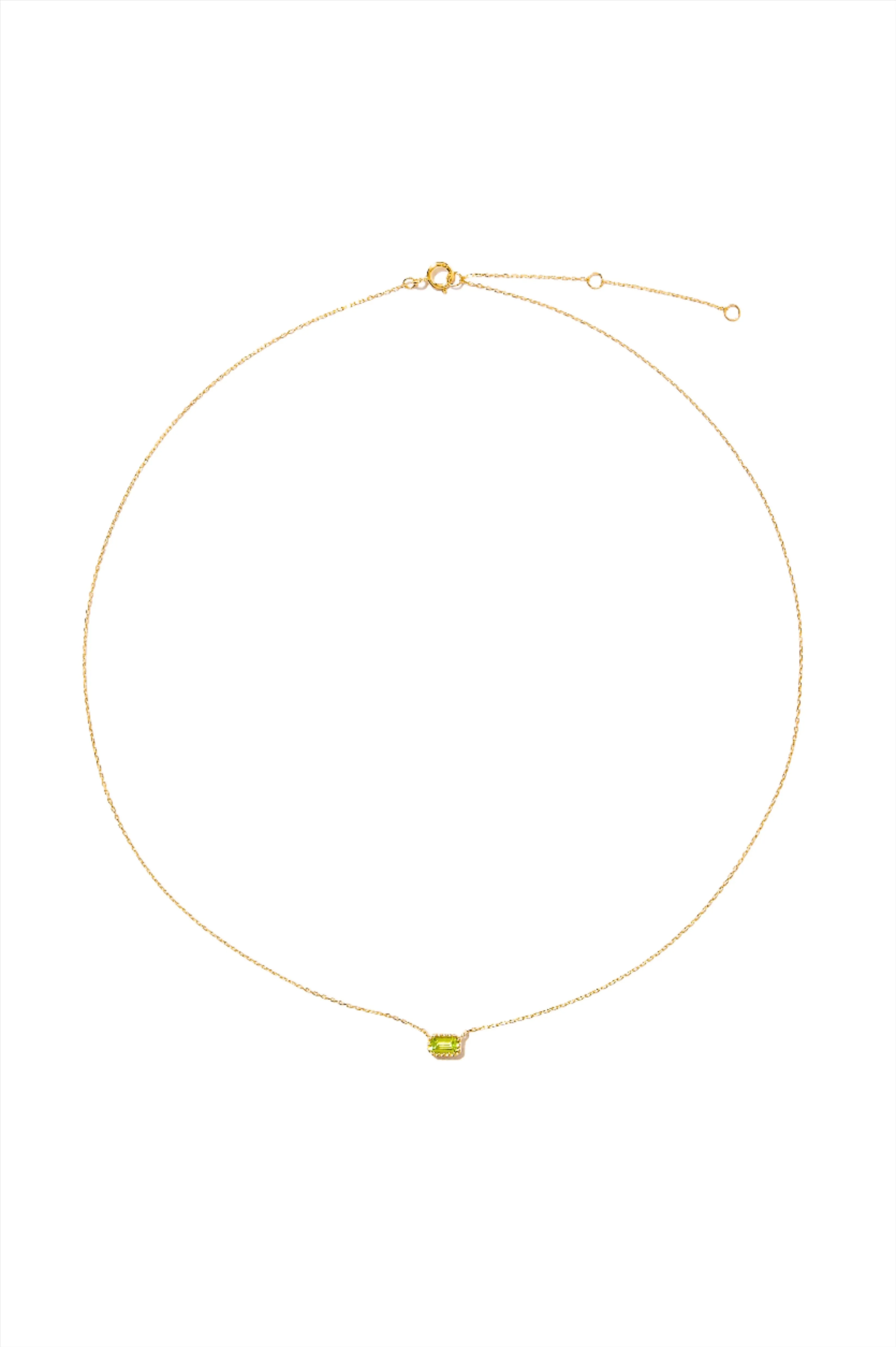 Olivine Necklace 14K Gold