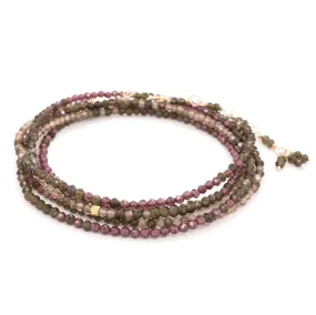 Ombre Cedar Wrap Bracelet & Necklace