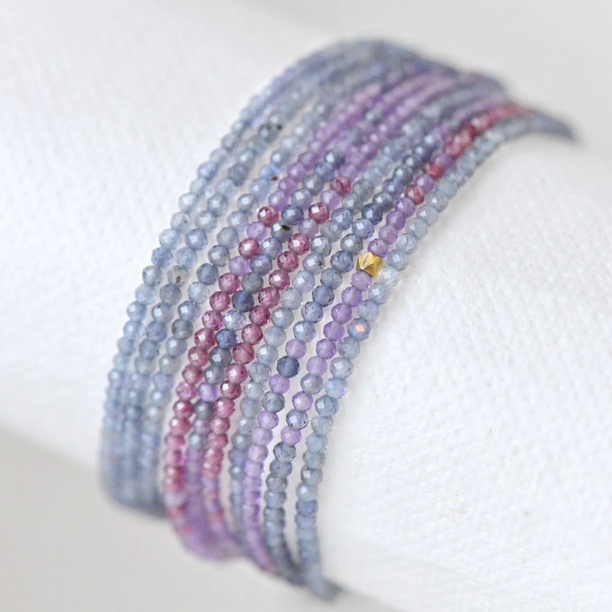 Ombre Purple Wrap Bracelet & Necklace