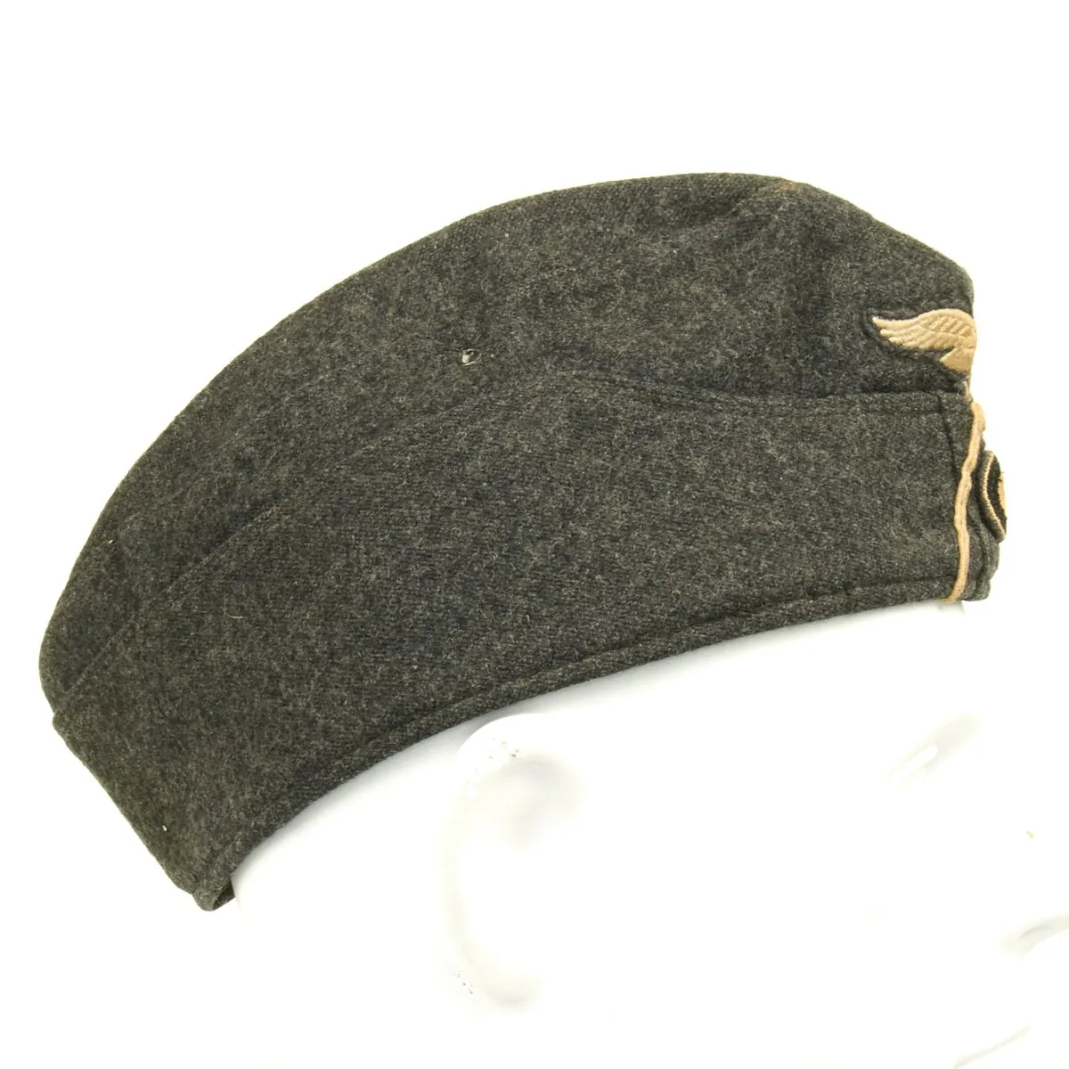 Original German WWII Luftwaffe M38 Hermann Goering Division Overseas Wool Cap (Schiffchen)