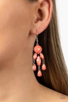 Paparazzi Earring ~ Summer Feeling - Orange