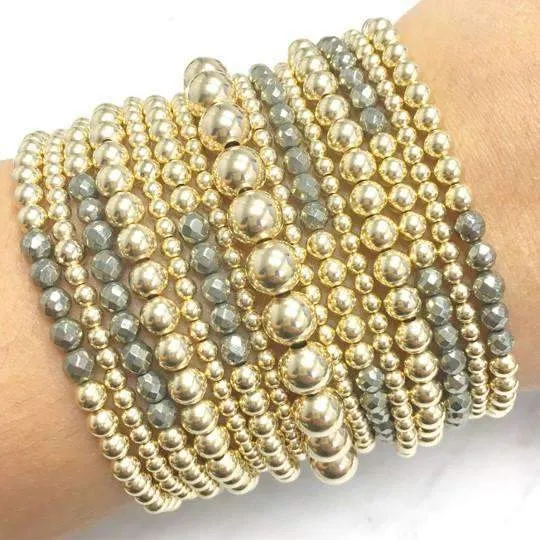 Party of 6 | Gold Bracelet Set