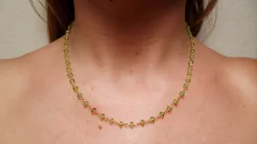 Peridot & Gold Vermeil Chain