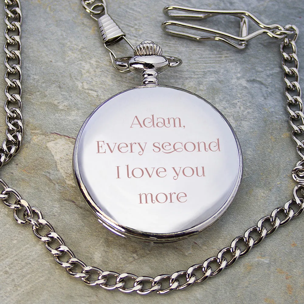 Personalised Valentine's Day Pocket Watch