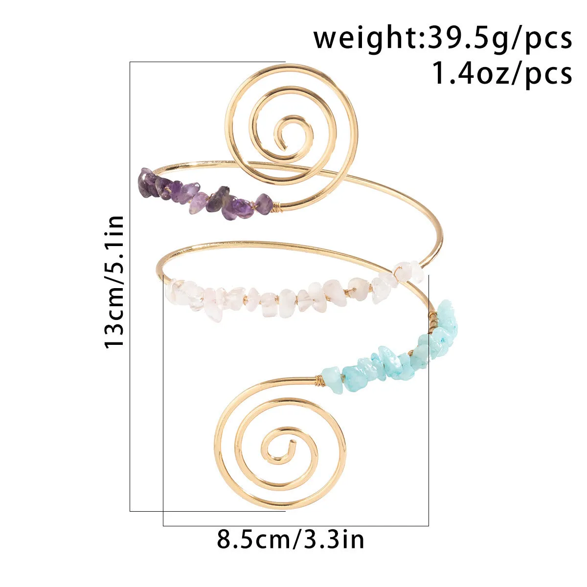 Pre Order:  Tribal Style Beaded Spiral Arm Bracelet