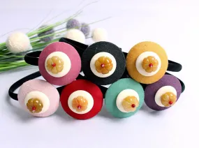 Pumpkin Bead Hairband (7 Colors)