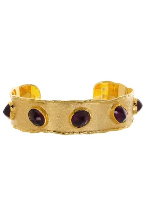 Purple Garnet Cuff