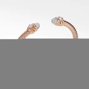 Renaissance Bracelet with Diamonds in 18K Rose Gold, 5mm