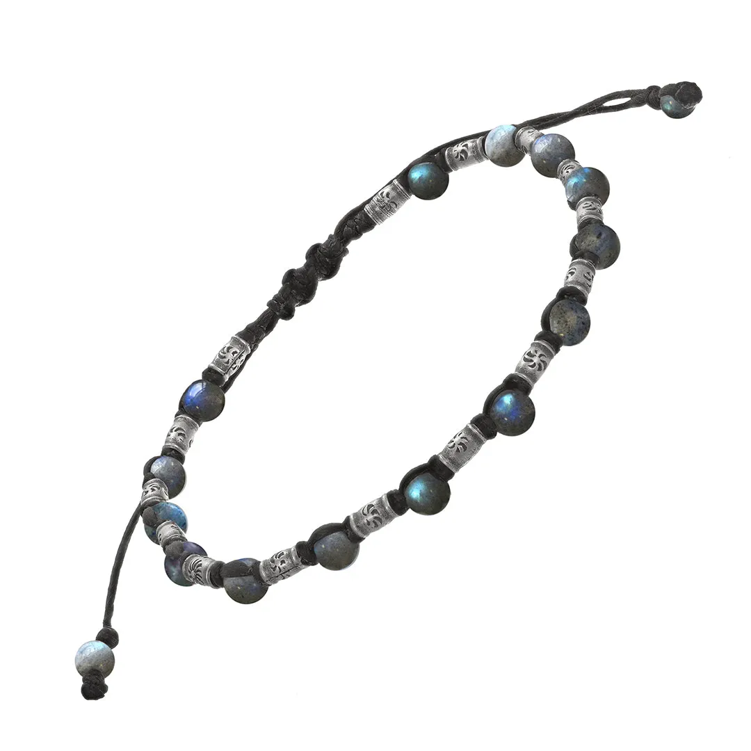 Rivet Sterling Bead Pull Cord