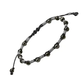 Rivet Sterling Bead Pull Cord